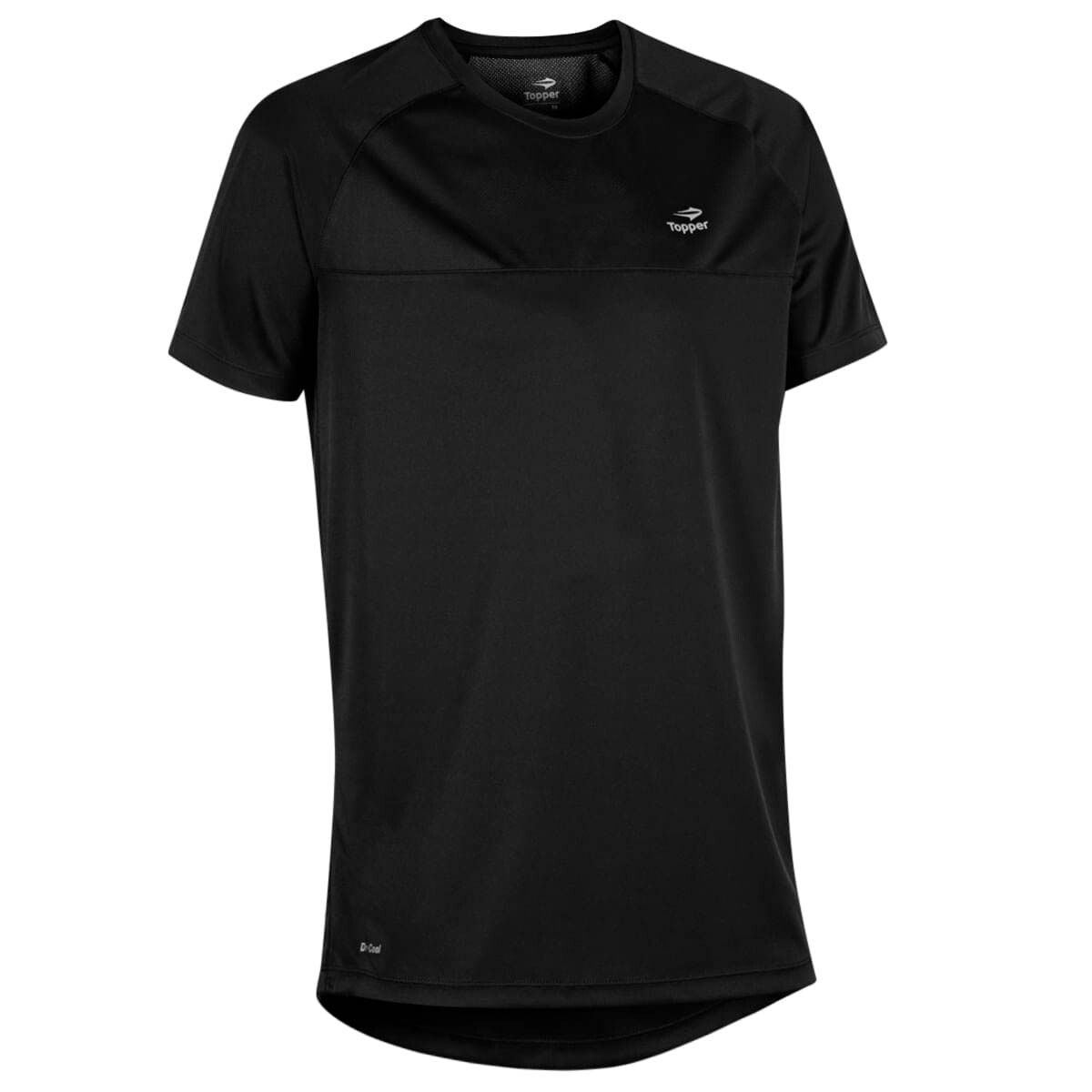 Remera Camiseta Topper Manga Corta Deportiva Hombre - Negro 