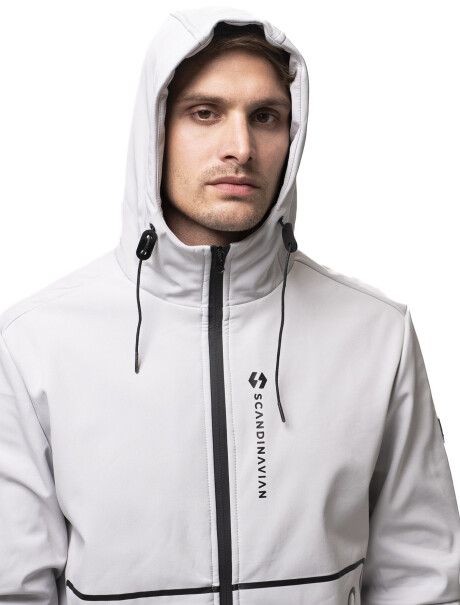 Campera Neopreno Scandinavian Santa Fe Gris Claro