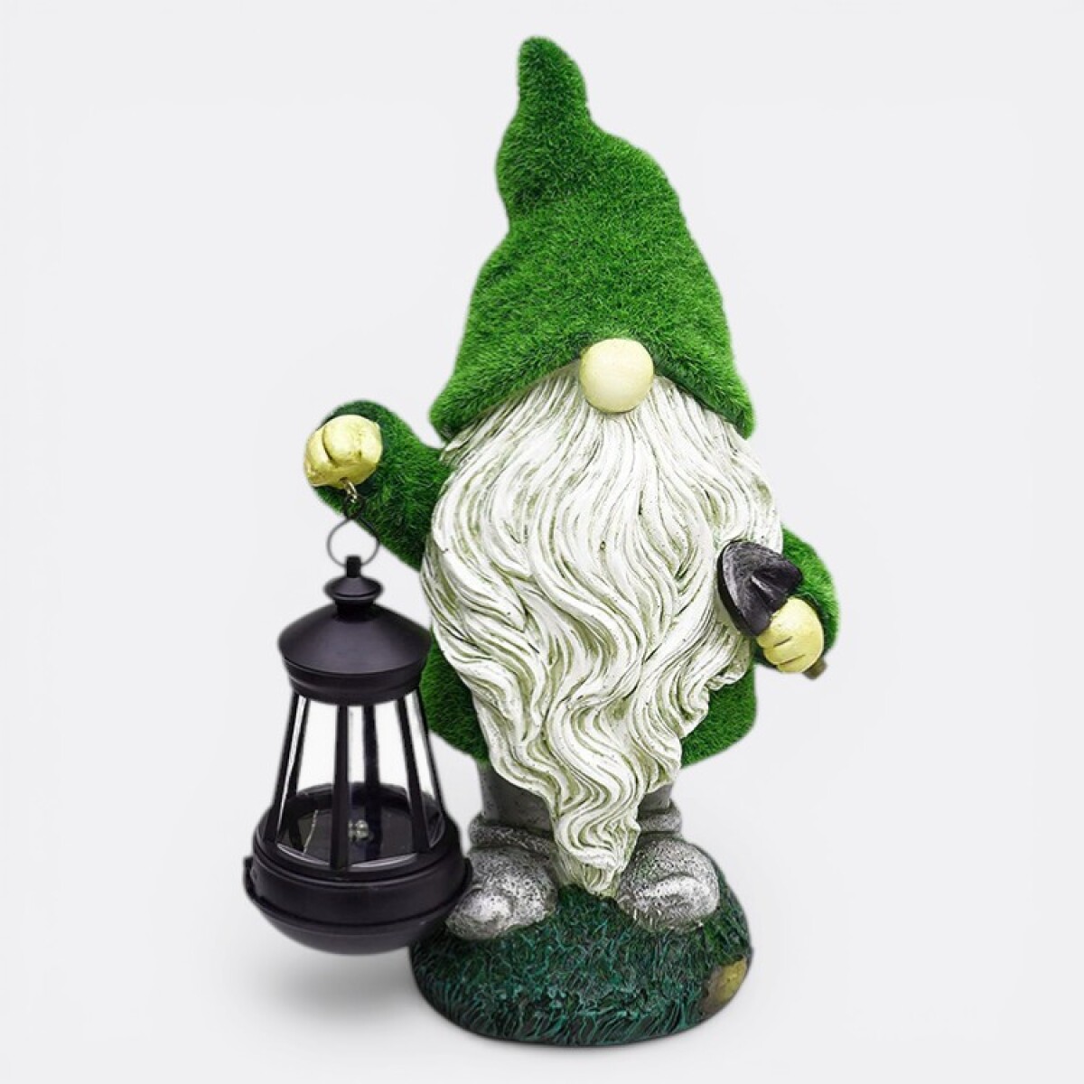 Farol De Jardín Gnomo Verde 