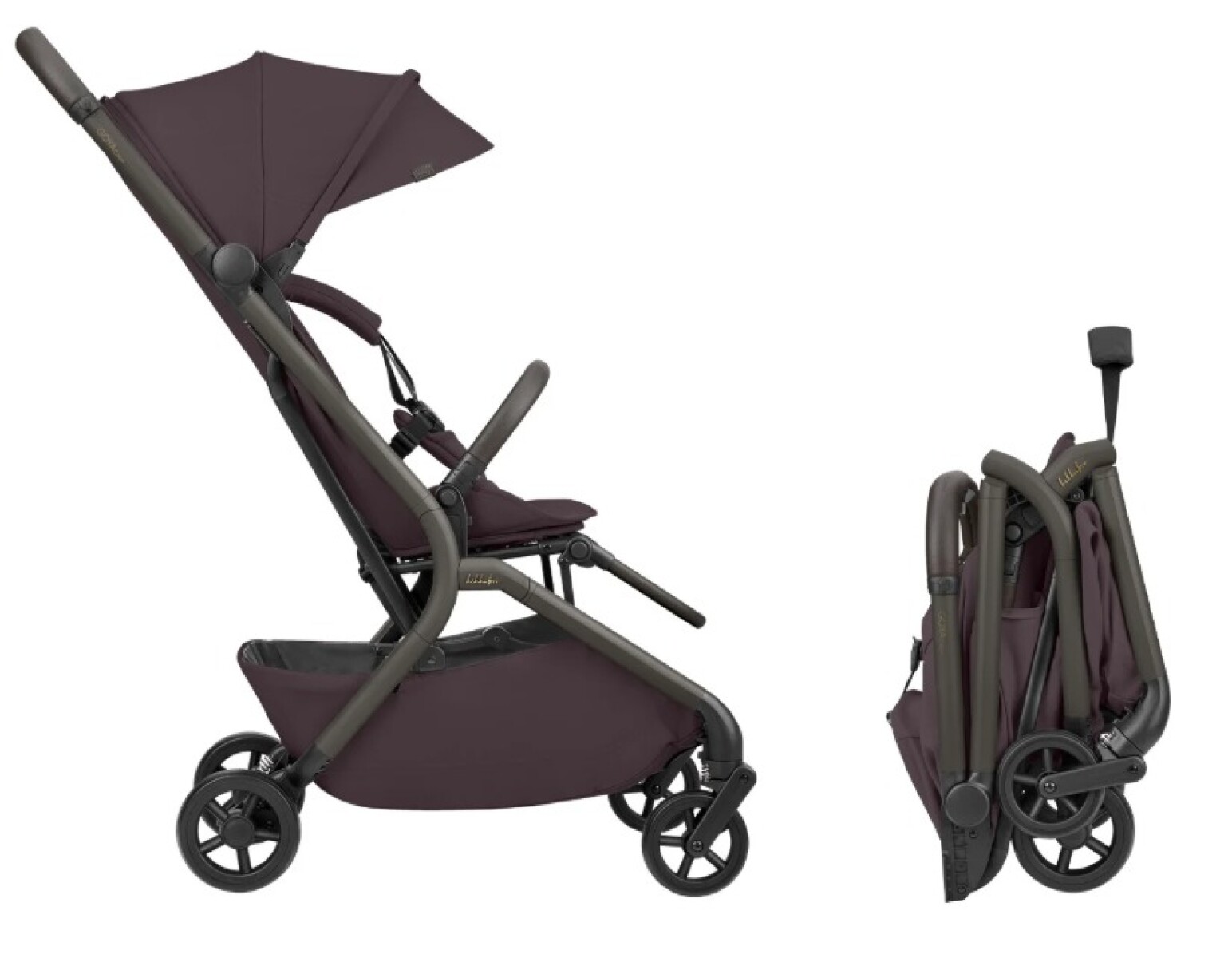Coche ultra compacto GOYA CABIN kikkaboo merlot 