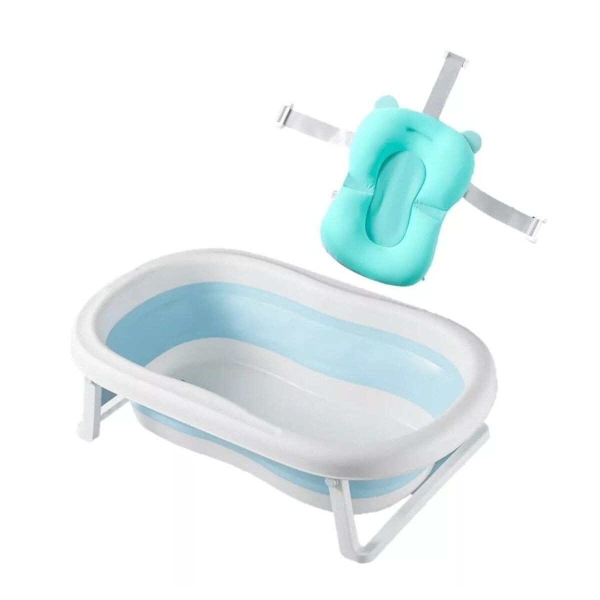 Bañito de Bebé Plegable Bañera Para Bebés con Baby Splash Color Azul 