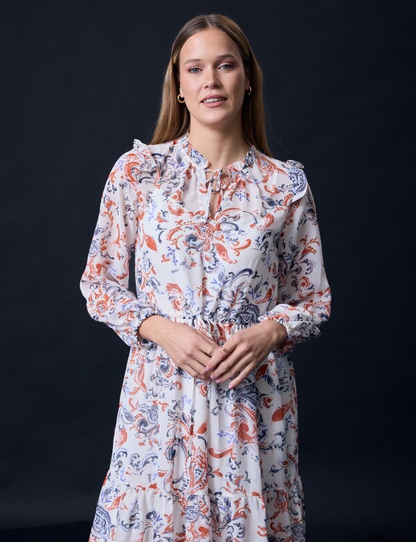 Vestido Arabescos CRUDO/MULTI