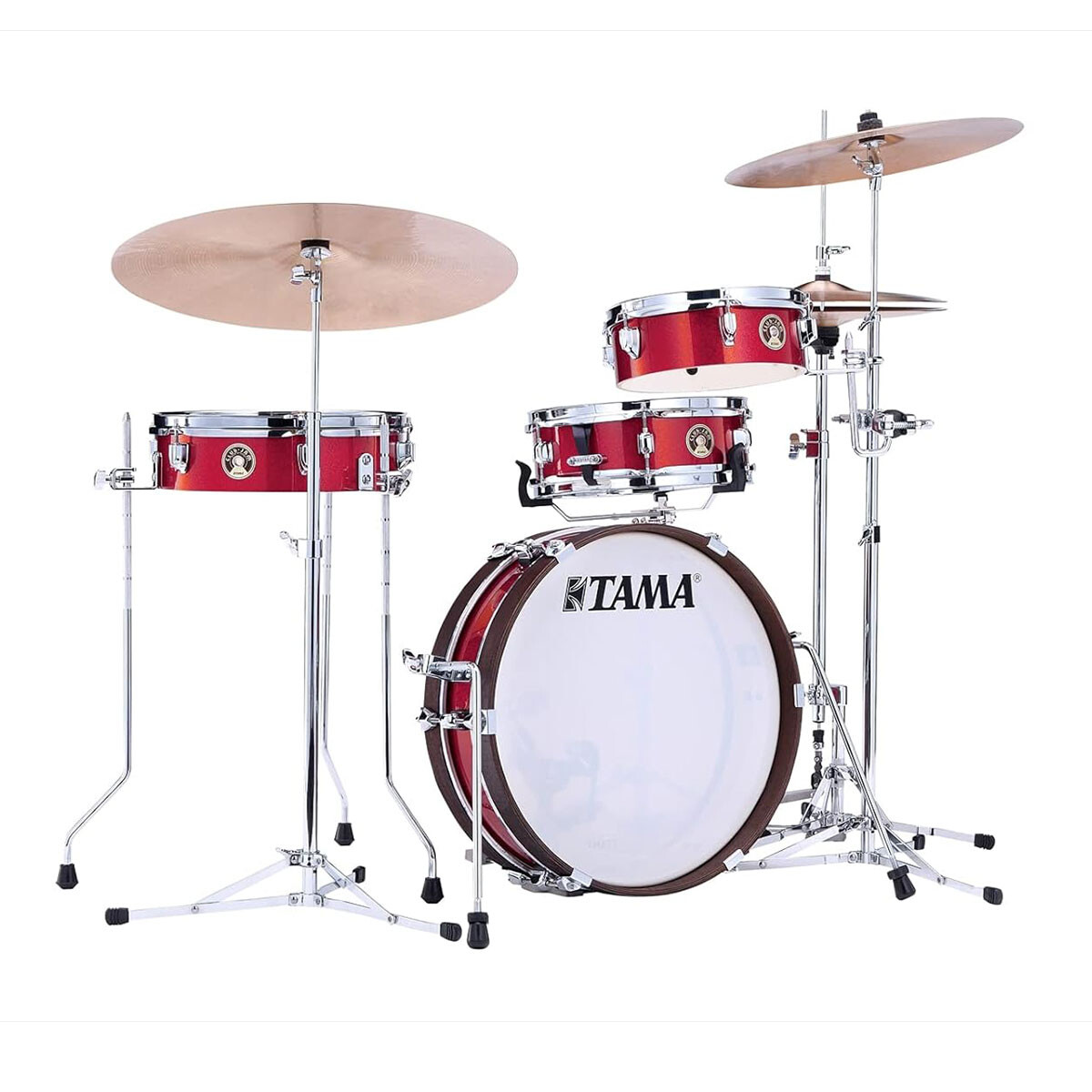 BATERÍA TAMA CLUB JAM PANCAKE KIT BURNT RED MIST 