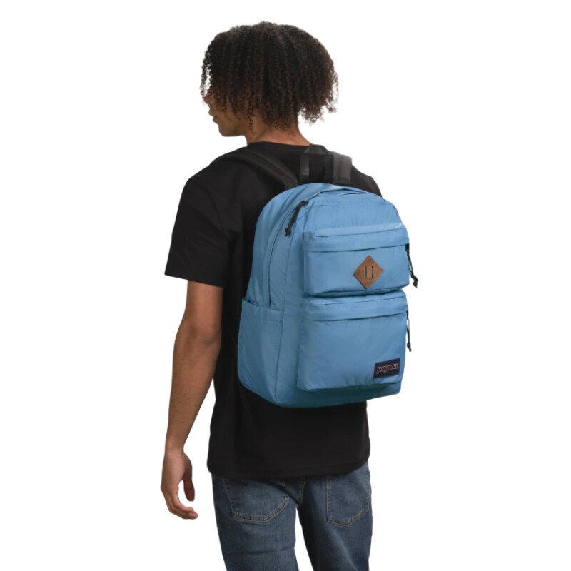 Mochila Jansport Double - Celeste Mochila Jansport Double - Celeste