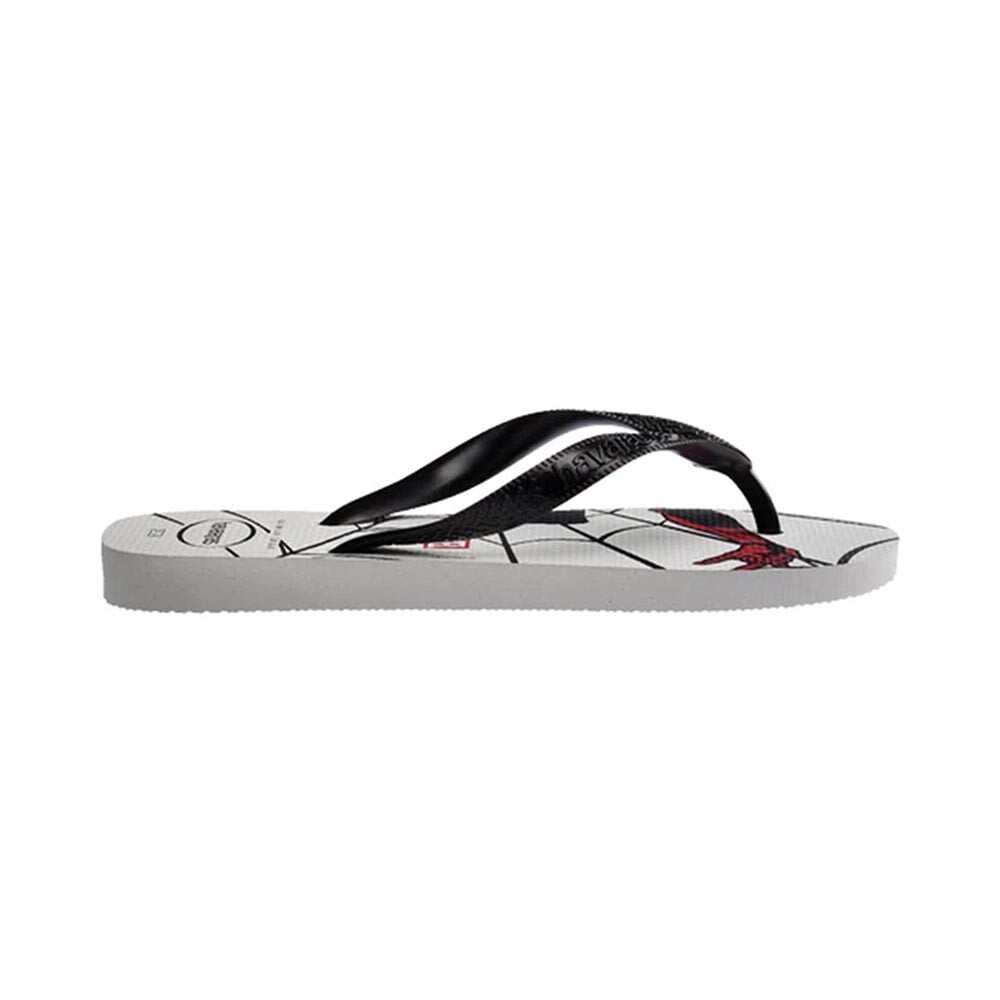Sandalias Havaianas Top Marvel Logomania Hombre Blanco/Negro
