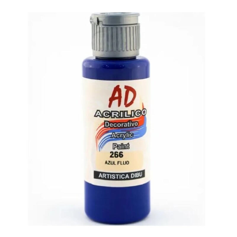 Acrílico Decorativo Ad 60 Ml Azul Flúo #Acrílico Decorativo Ad 60 Ml Azul Flúo