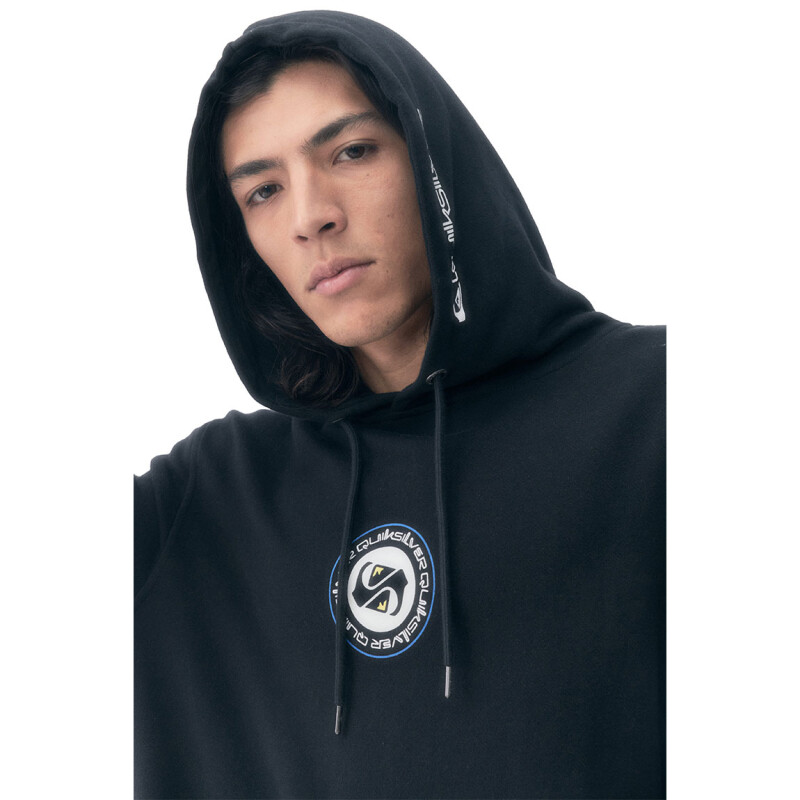 Quiksilver Buzo Con Capucha Circle Back Hombre - Negro Negro