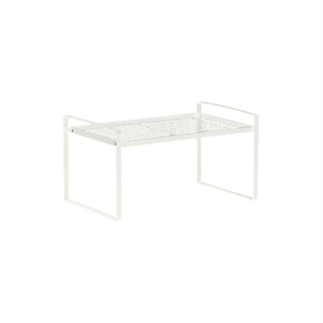 Sobre estante de metal blanco Blanco