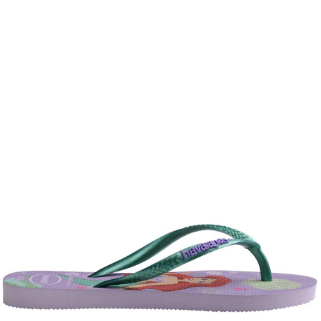 Sandalia de Niños Havaianas Kids Slim Princes Lila - Verde