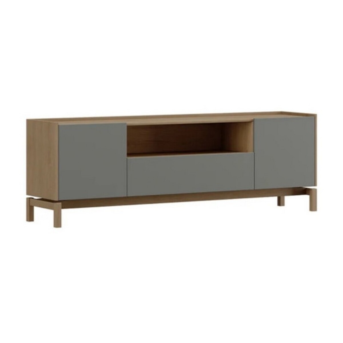 RACK FINESTRA BARCELONA 2 PUERTAS 1 CAJON. OAK/FERROLACK 