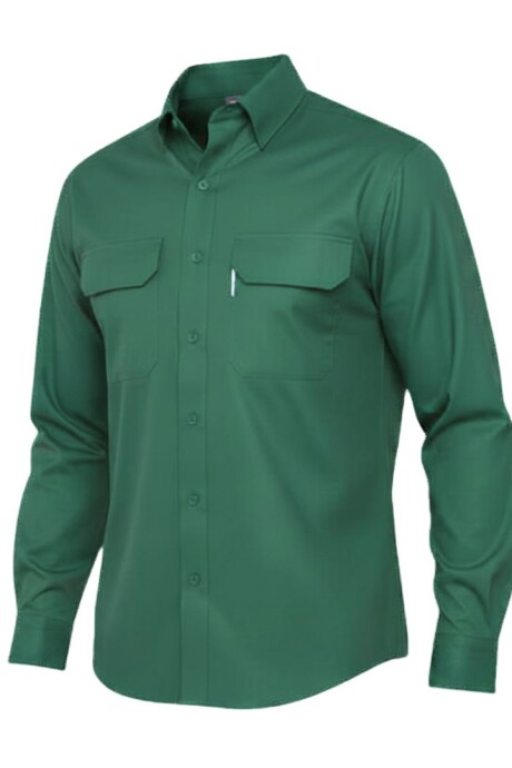 Camisa gabardina de trabajo Verde bosque