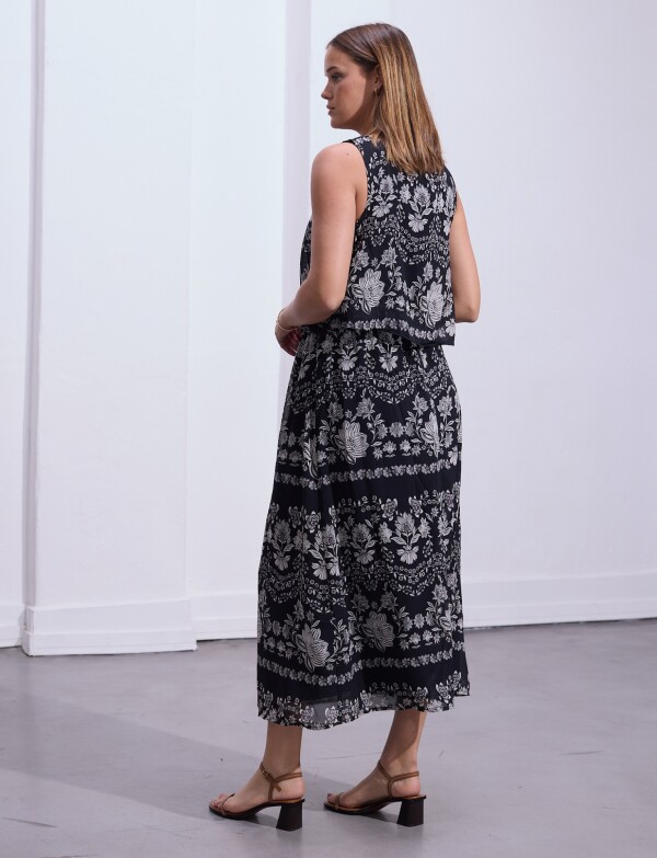 Vestido Maxi NEGRO/GRIS