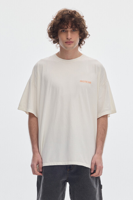 T-shirt Boxy Offwhite