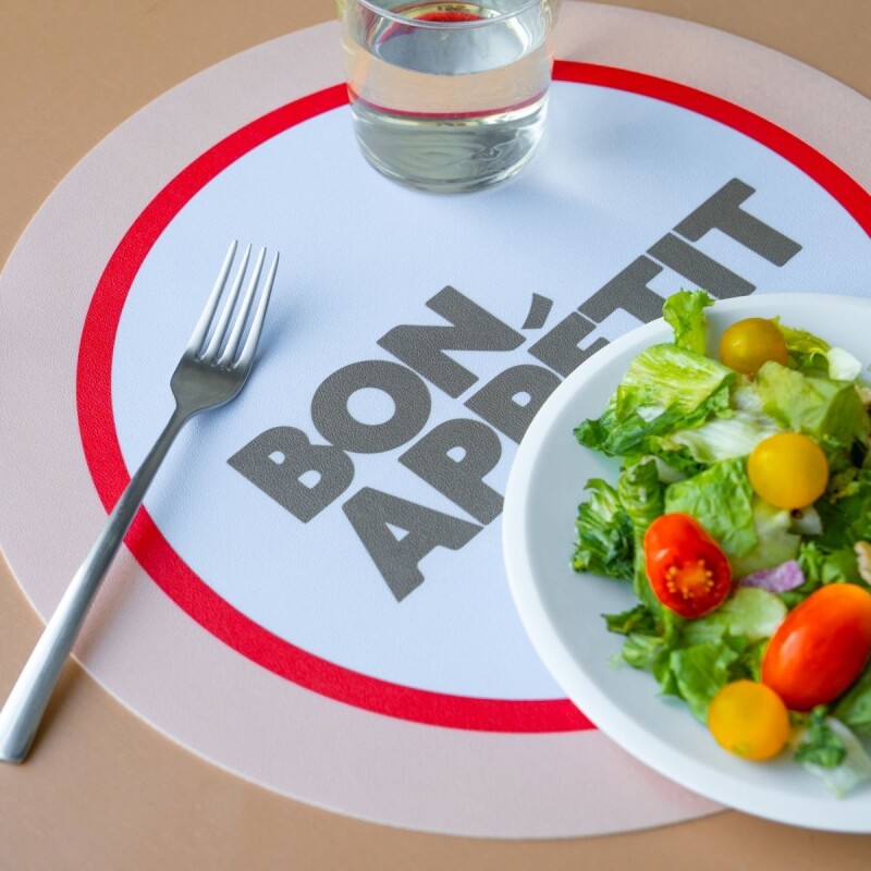 Set x2 manteles individuales circulares de PVC Bon Appetit Set x2 manteles individuales circulares de PVC Bon Appetit