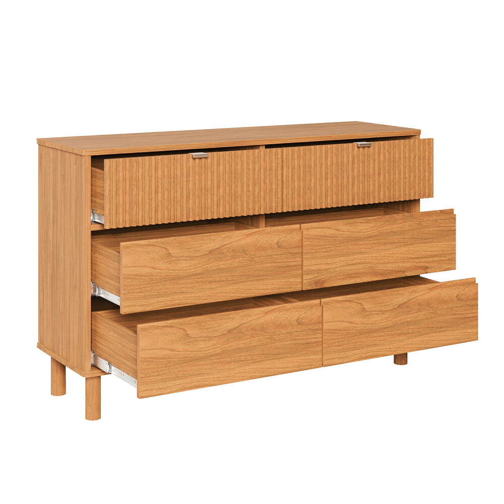 CÓMODA CAJONERA GUARDARROPA 6 CAJONES EN MADERA MACIZA CÓMODA CAJONERA GUARDARROPA 6 CAJONES EN MADERA MACIZA