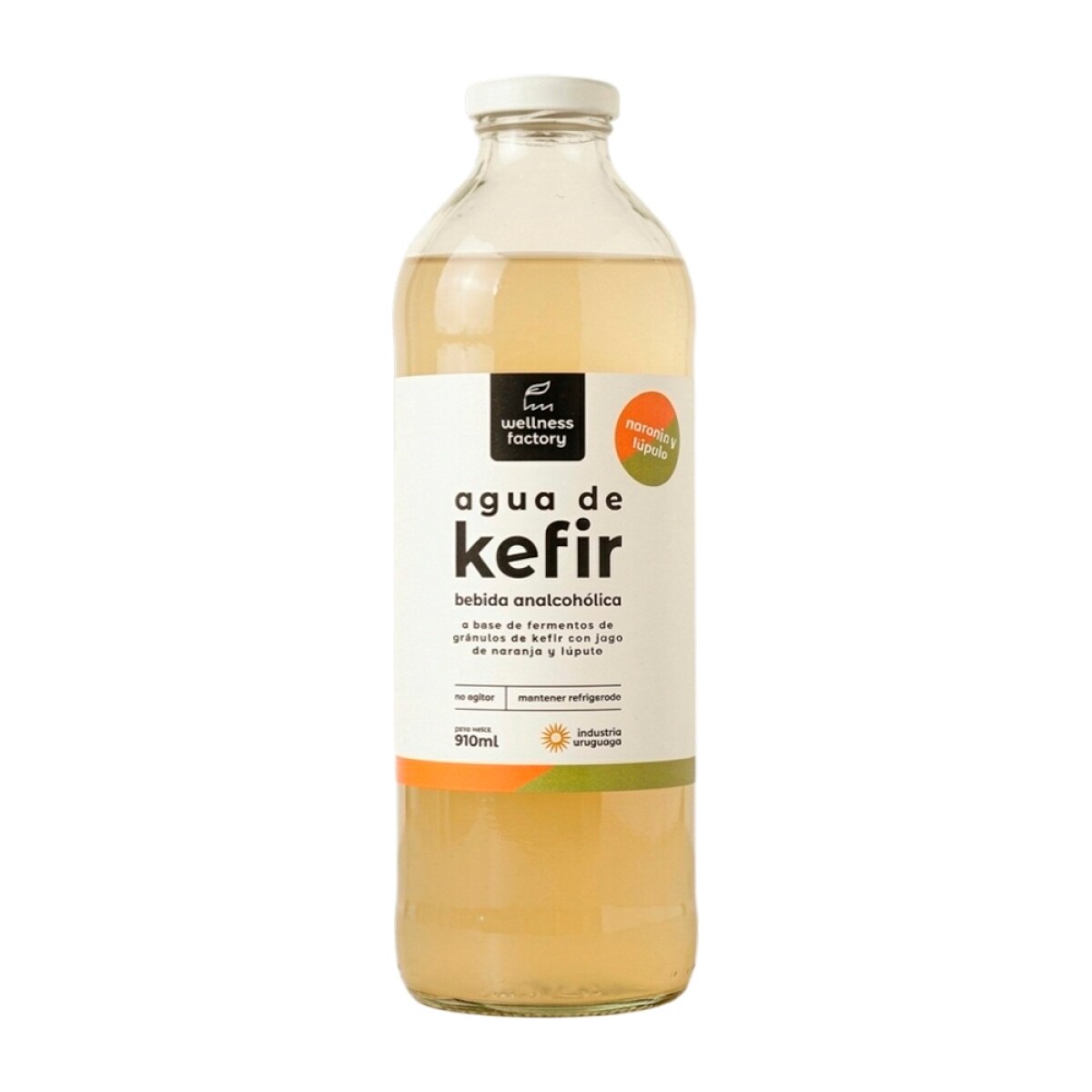 Agua de Kefir naranja y lupulo 910ml 