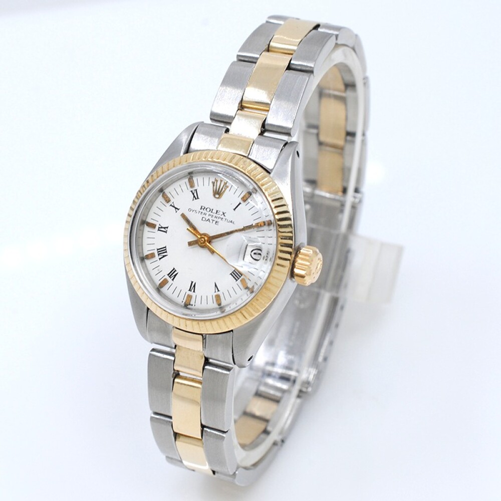 Rolex date dama 6916 acero y oro 26 mm año 1980 Rolex date dama 6916 acero y oro 26 mm año 1980