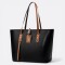 Bolso Soho Tote Simil Cuero Dama Negro