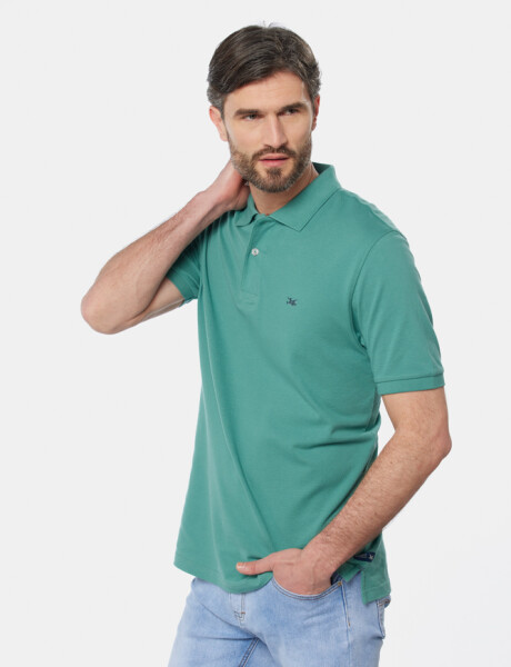 REMERA POLO LISA Verde Claro