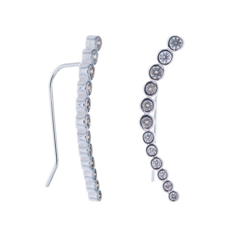 Trepadoras de plata 925 con circonias. Trepadoras de plata 925 con circonias.