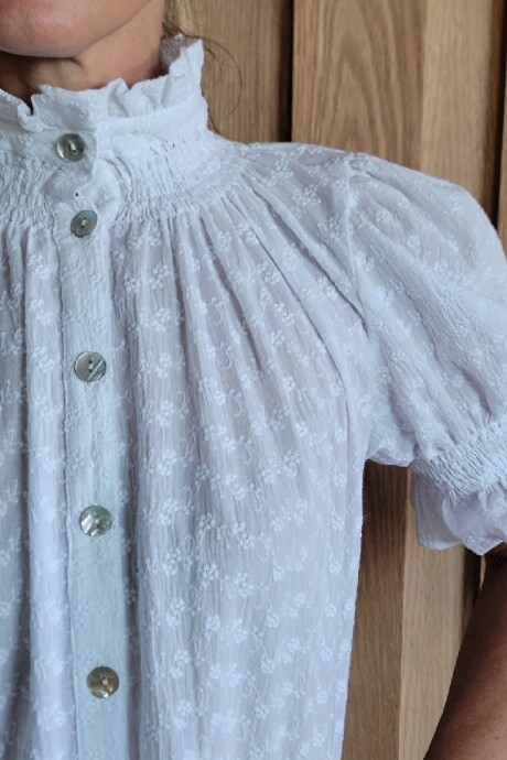 Camisa Daikiri Broderie Flor