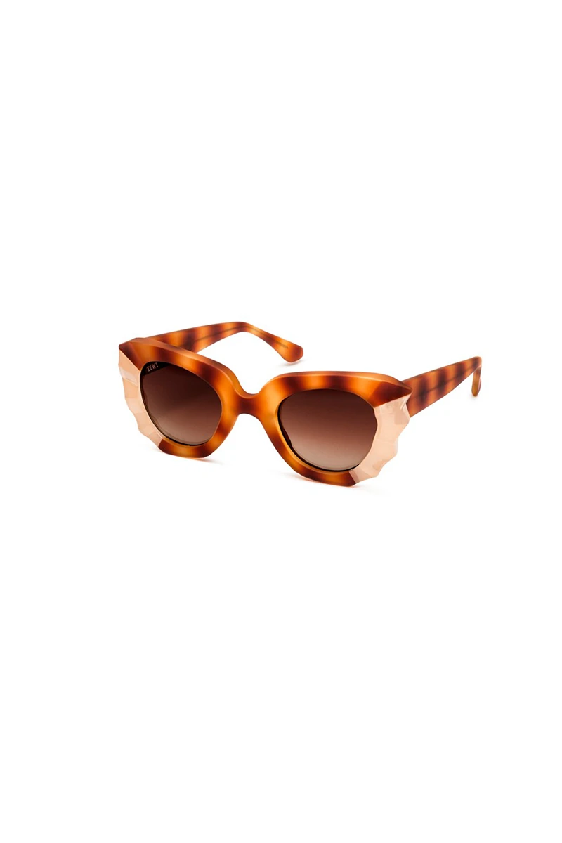 Lentes Tiwi Matisse Rubber Havana/soft Coconut With Brown Gradient Lenses