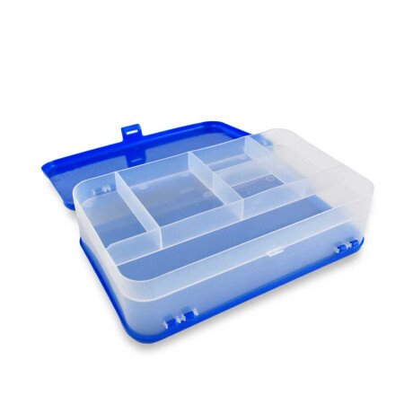 CAJA PLASTICO MULTIUSO CON REPARTICIONES Y TAPA X2 LADOS 23X14X6.5CM 27473 CAJA PLASTICO MULTIUSO CON REPARTICIONES Y TAPA X2 LADOS 23X14X6.5CM 27473