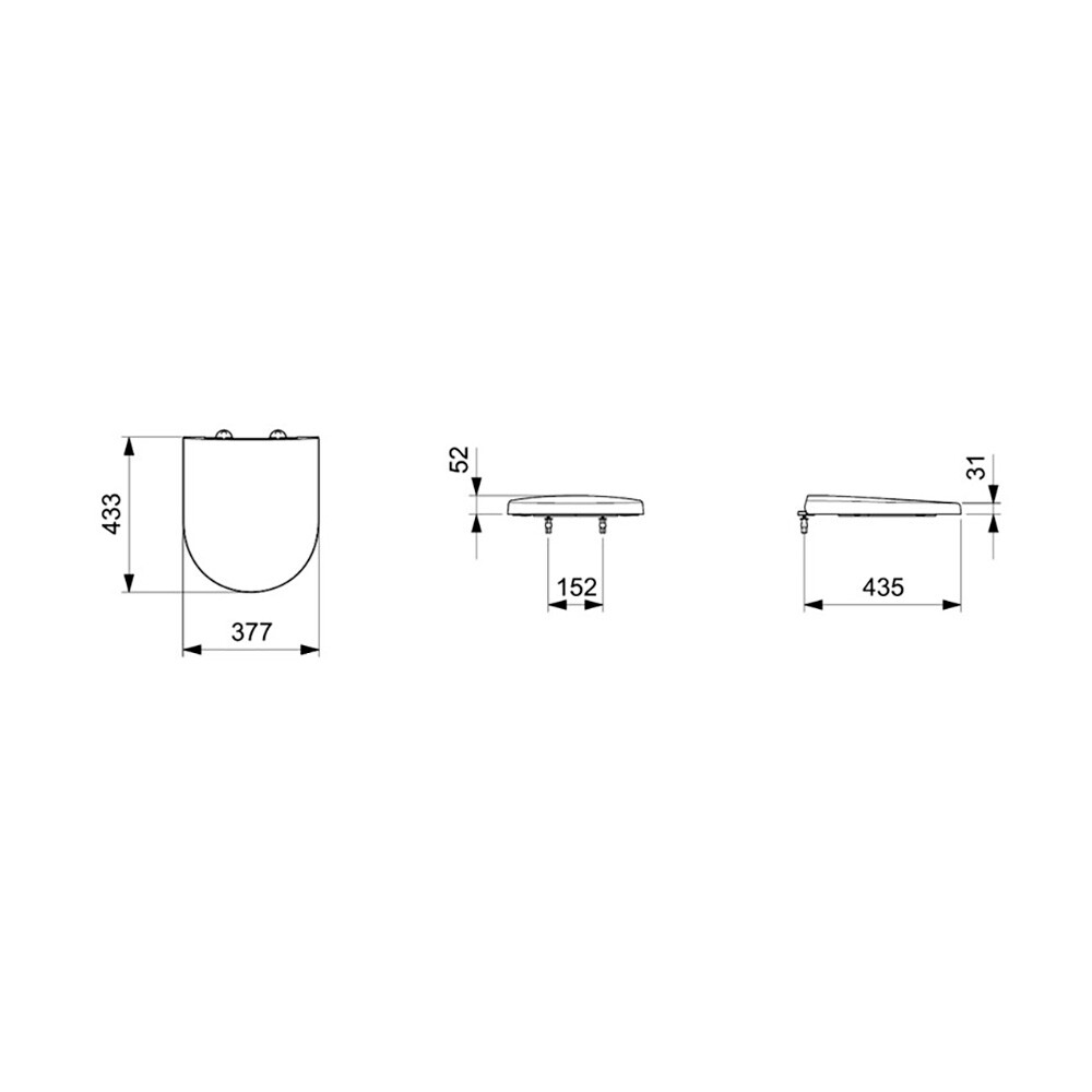 TAPA PARA INODORO MODELO SMART UREA NEGRO Tapa Para Inodoro Modelo Smart Urea Negro