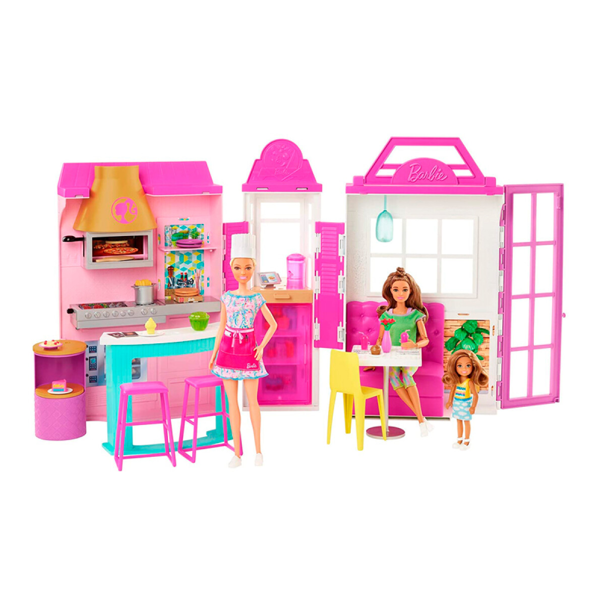 Muñeca Barbie Y Restaurante 