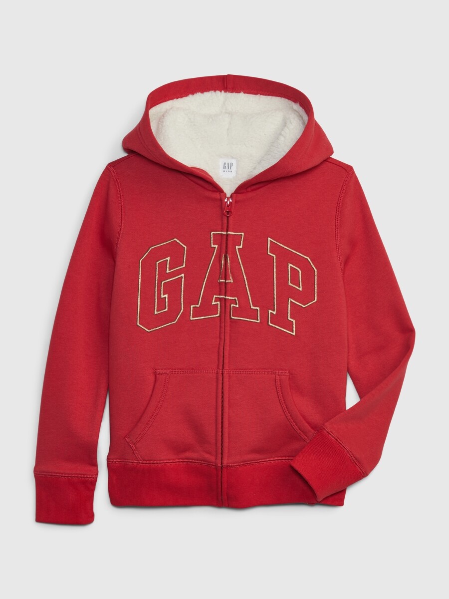 Canguro Con Corderito Con Cierre Logo Gap Niña - Modern Red 