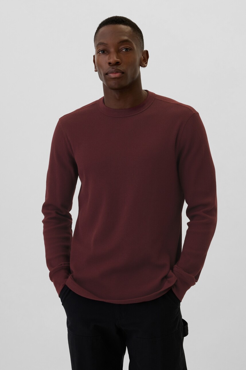 Buzo Waffle Hombre Noir Red 796