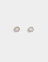 Aros Pasantes Con glitter Aros Con Glitter - Dorado