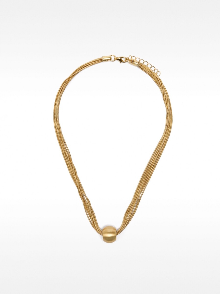 Collar Corto Plateado - dorado 