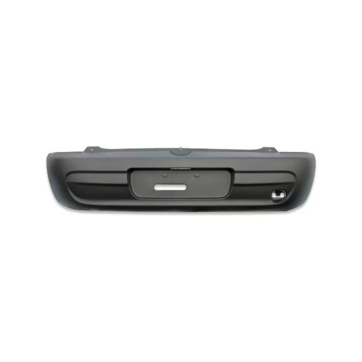 PARAGOLPE TRASERO NEGRO LISO 
