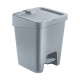 Papelera con pedal 15L GRIS