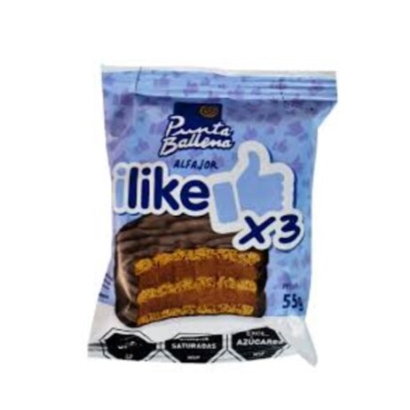 ALFAJOR PUNTA BALLENA I-LIKE CHOCOLATE NEGRO 12PCS ALFAJOR PUNTA BALLENA I-LIKE CHOCOLATE NEGRO 12PCS