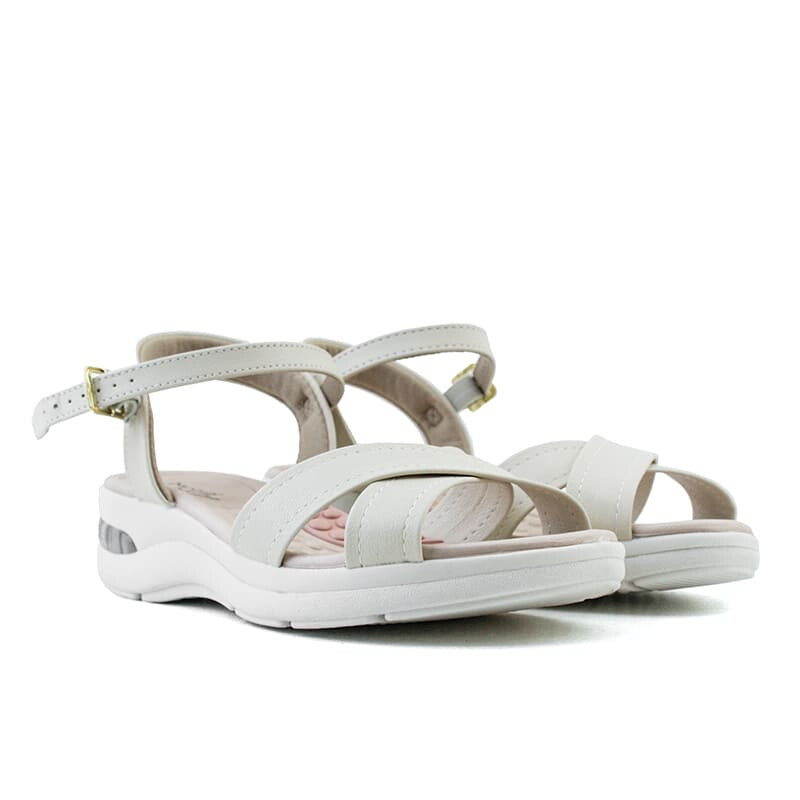 Sandalia Modare Dos Tiras Cruzadas de Mujer - 7183.103-21736 Crema
