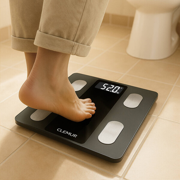 Balanza Inteligente De Baño Digital Pesa Smart App Bluetooth Imback Color Gris Oscuro Balanza Inteligente De Baño Digital Pesa Smart App Bluetooth Imback Color Gris Oscuro