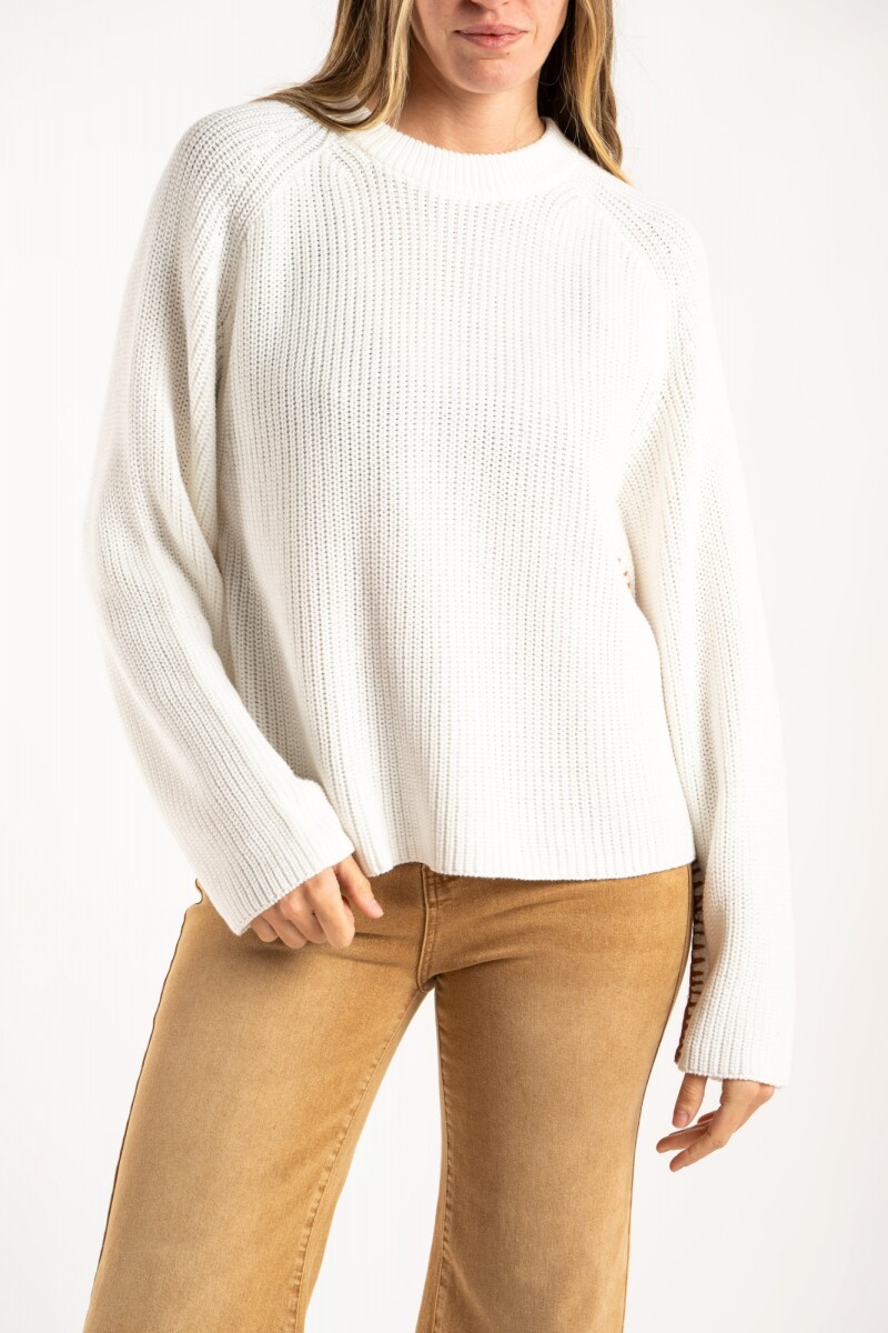 Sweater Algodon Nacar
