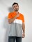 Remera polo pique combinada Costa Naranja