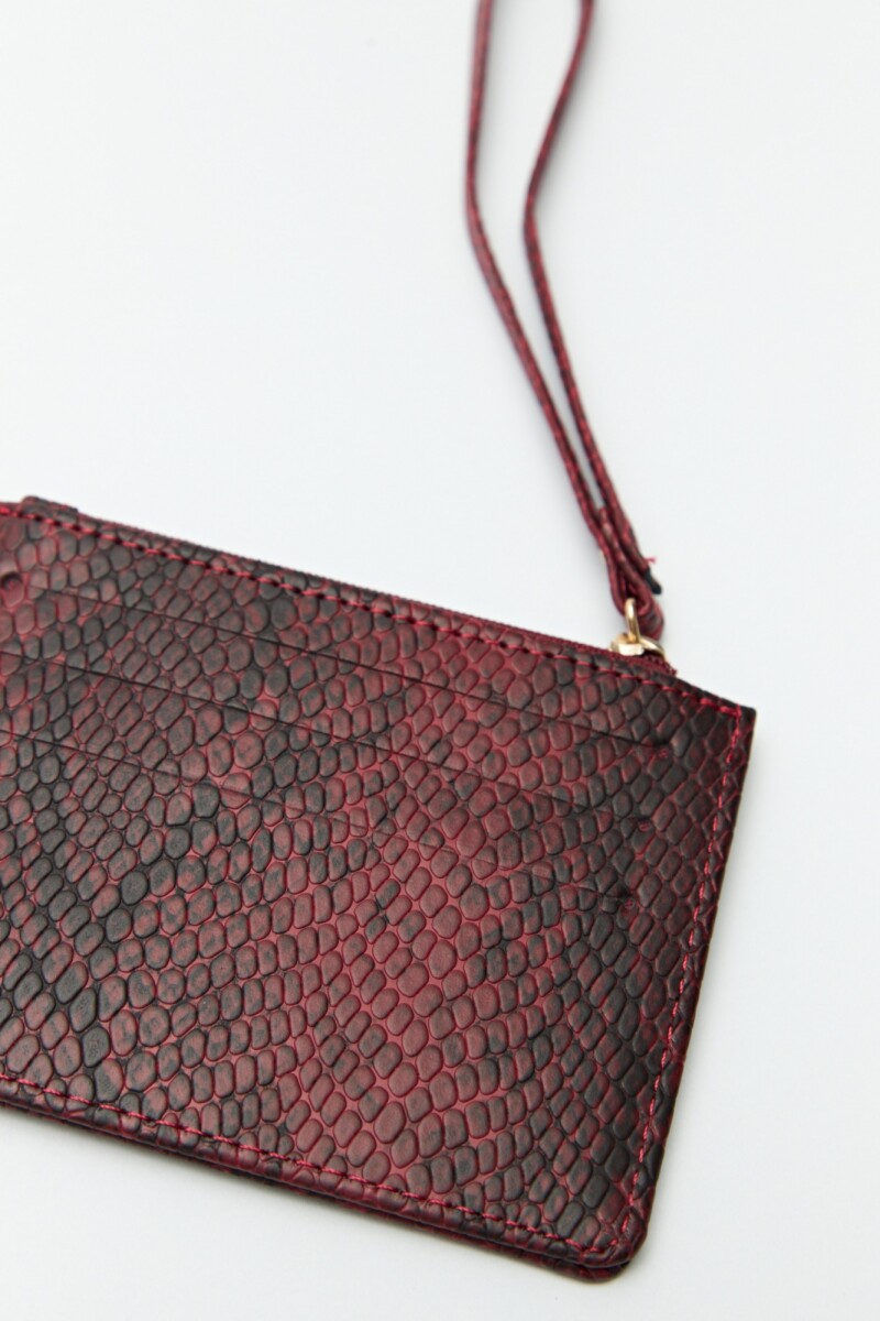 BILLETERA SNAKE Rojo