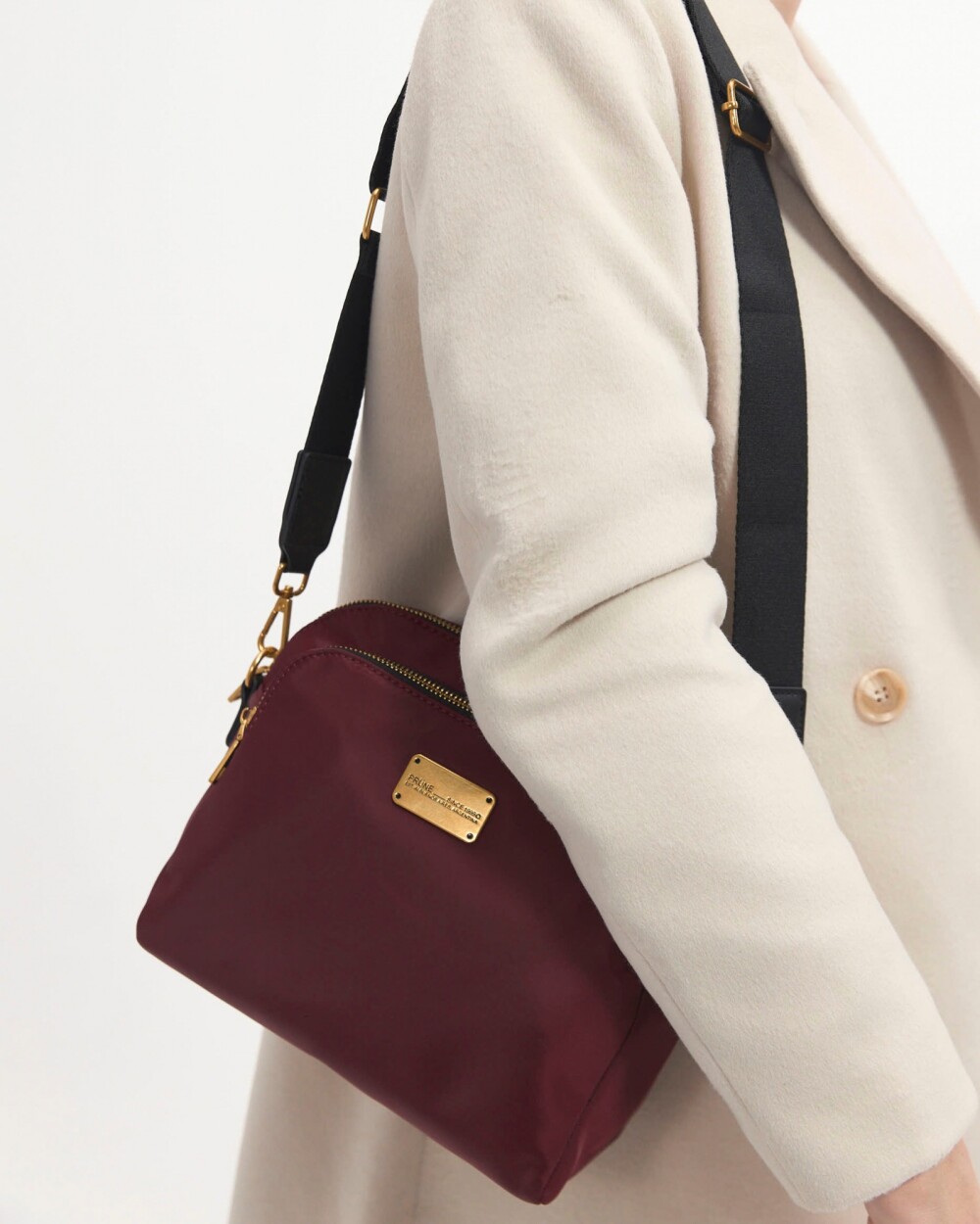 Bandolera Bolt en Nylon Bordeaux