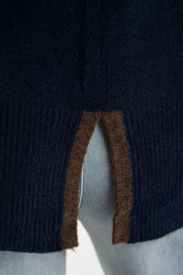 Sweater Combinado Marino