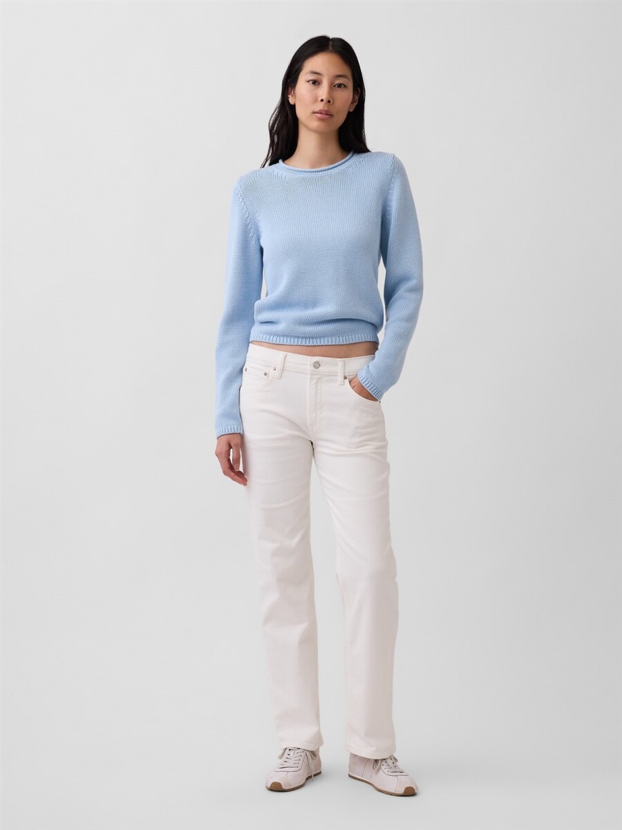 Jean Relaxed Straight Mujer - Winter White 