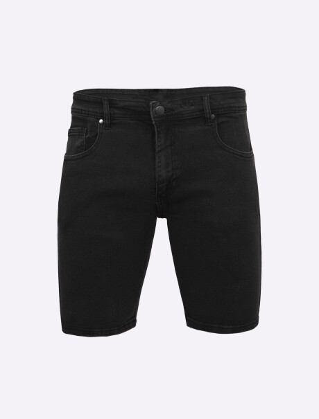 Bermuda jean negro