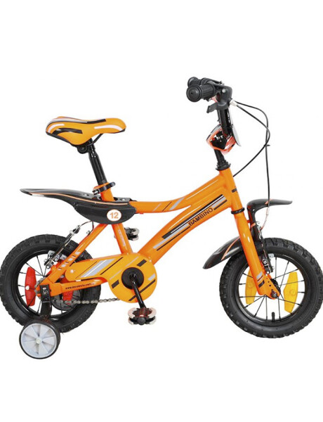Bicicleta Baccio Bambino rodado 12 con rueditas Naranja
