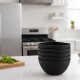 Set x6 Bowls de plástico 300ml NEGRO