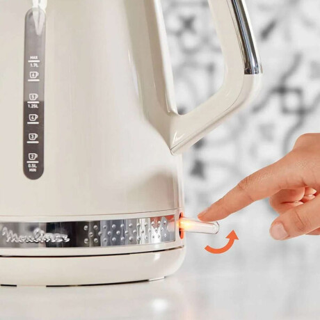 Jarra Eléctrica Soleil Moulinex 17 Lts Hasta 7 Tazas Boquilla De Precisión Filtro Antical Extraíble Color Marfil