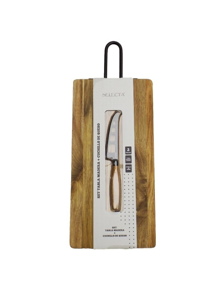 SET TABLA MADERA ACACIA CON CUCHILLO DE QUESO 39x19x1.5CM SET TABLA MADERA ACACIA CON CUCHILLO DE QUESO 39x19x1.5CM