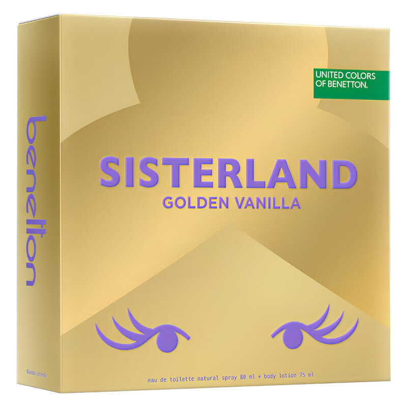 Set Benetton Sisterland Golden Vanilla Woman Edt 80 ml + Bl Set Benetton Sisterland Golden Vanilla Woman Edt 80 ml + Bl